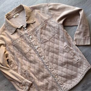 Eesome Quilted Tan Jacket